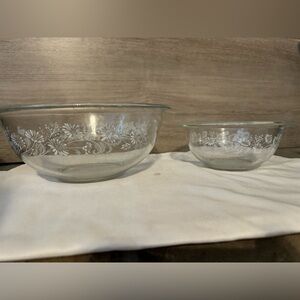 Etched pyrex bowls